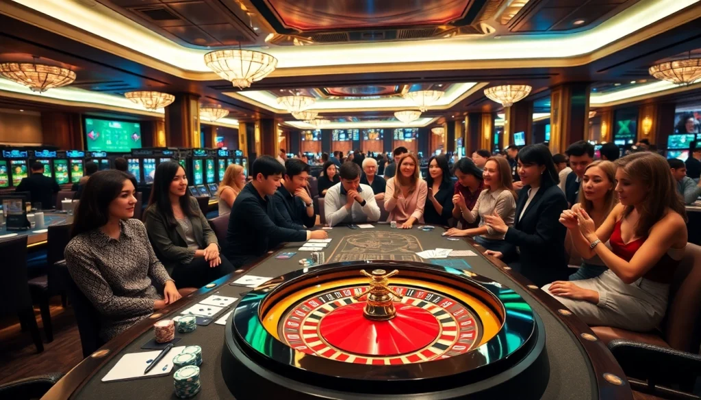 Experience the thrill of https://68vip.bio/ with vibrant casino tables and excited players.