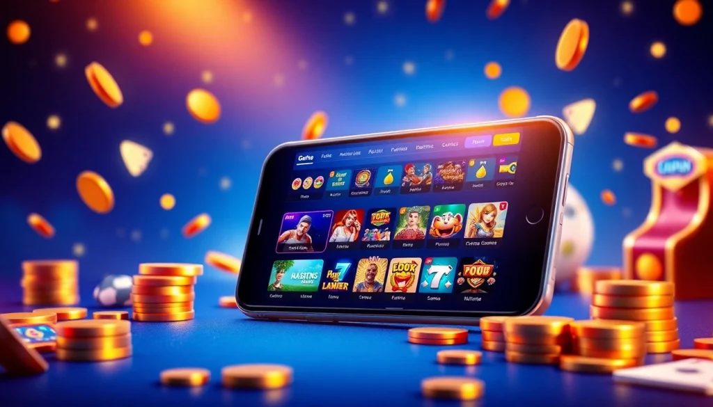 Engaging mobile interface of 789winn.clothing showcasing diverse online gaming options