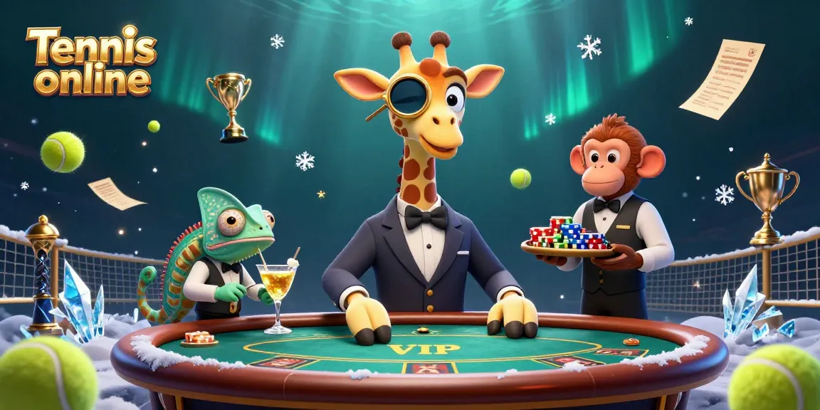 Engage in Tennis online action with high-roller giraffe and dynamic betting scene.
