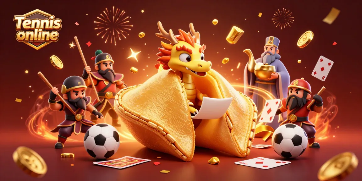 Tennis online: Engage in thrilling online sports betting with vibrant illustrations of characters and iconic elements.