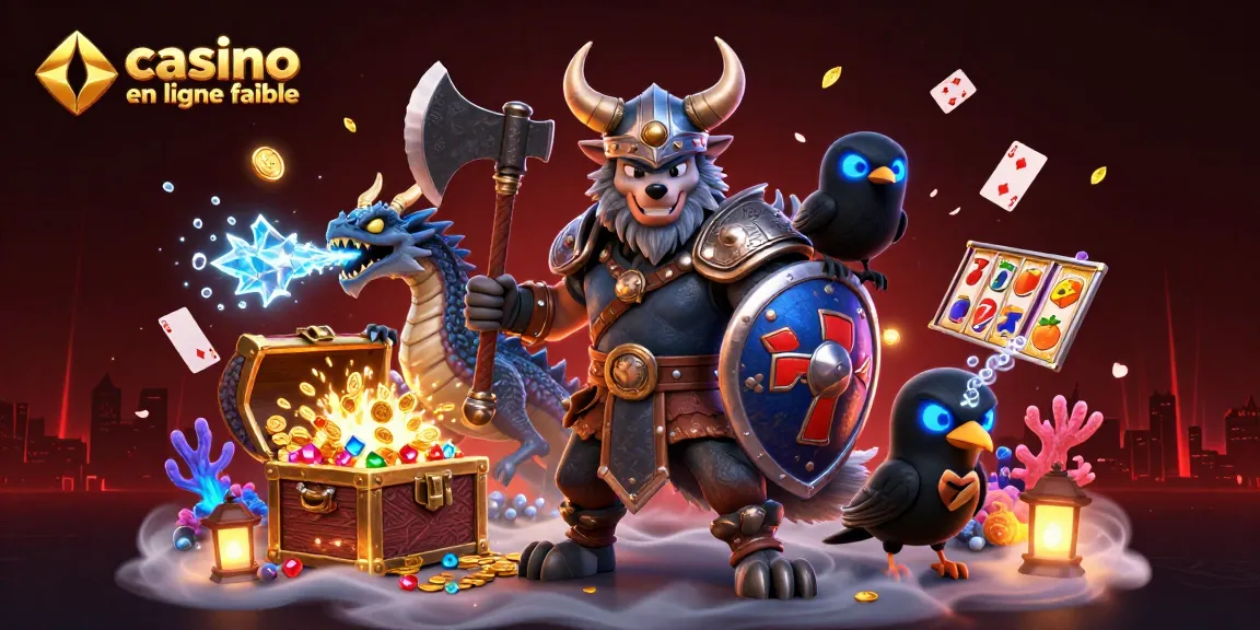 Jouez sur un casino en ligne fiable avec cette illustration dynamique mettant en scène des éléments de jeu captivants.